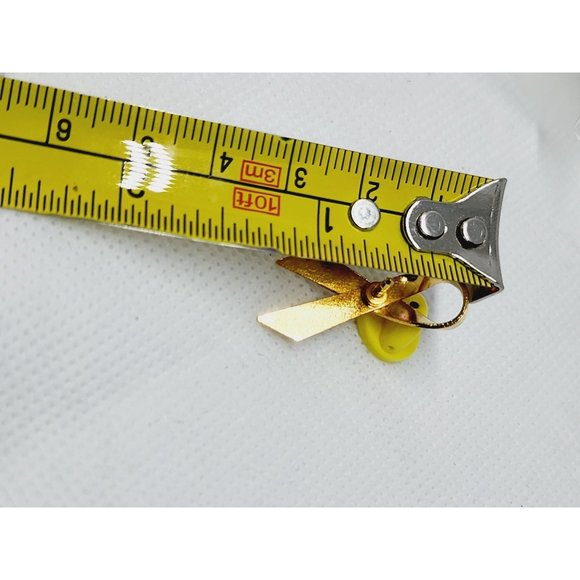 Gold Tone Cancer Survivors Ribbon Lapel Button Hat Pin Collectible - Picture 5 of 10